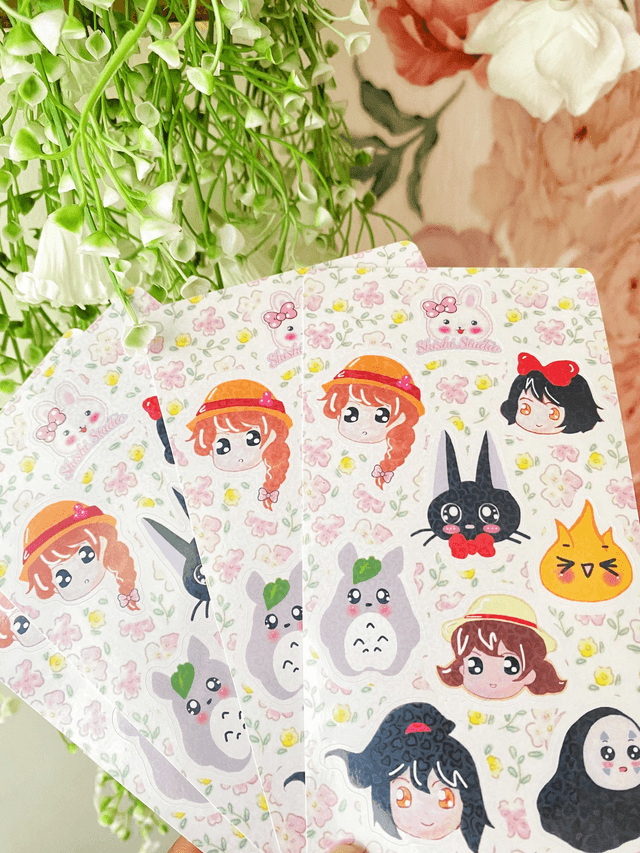 Studio Ghibli stickers sheet