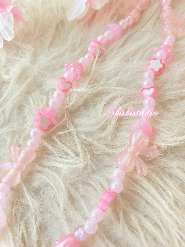 Hello Kitty Pink bracelet phone strap