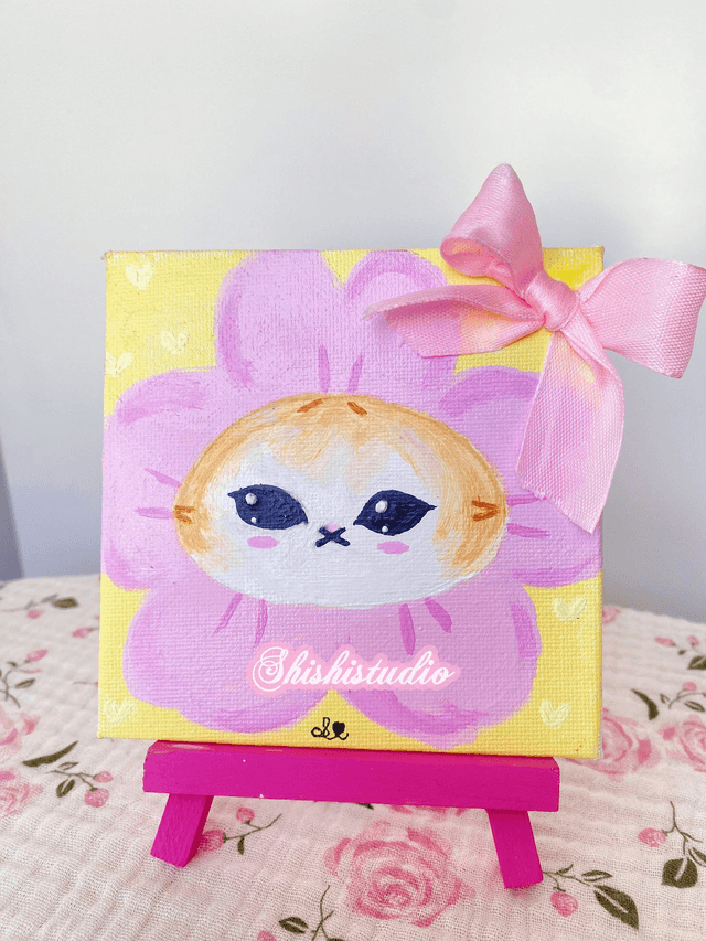 Mofusand Hanami Sakura painting 