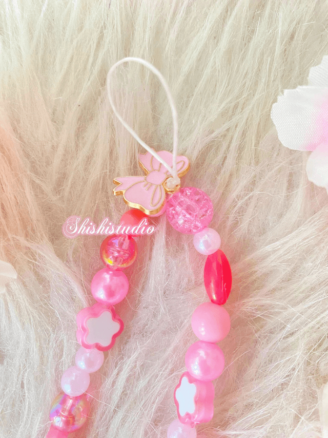 Hello Kitty blue bracelet phone strap