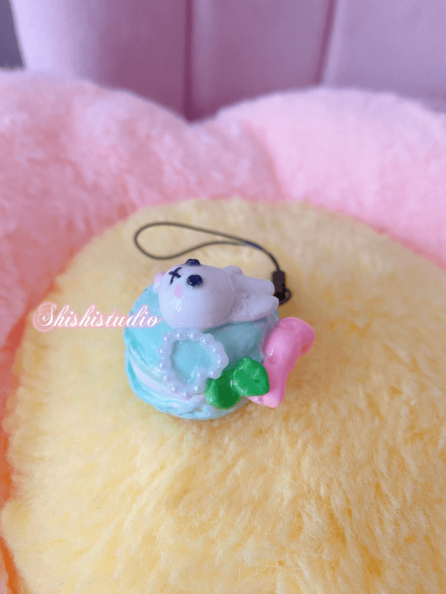 Miffy miniature macaron strap