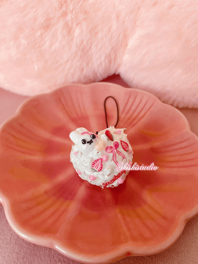 Miffy miniature strawberry shortcake strap