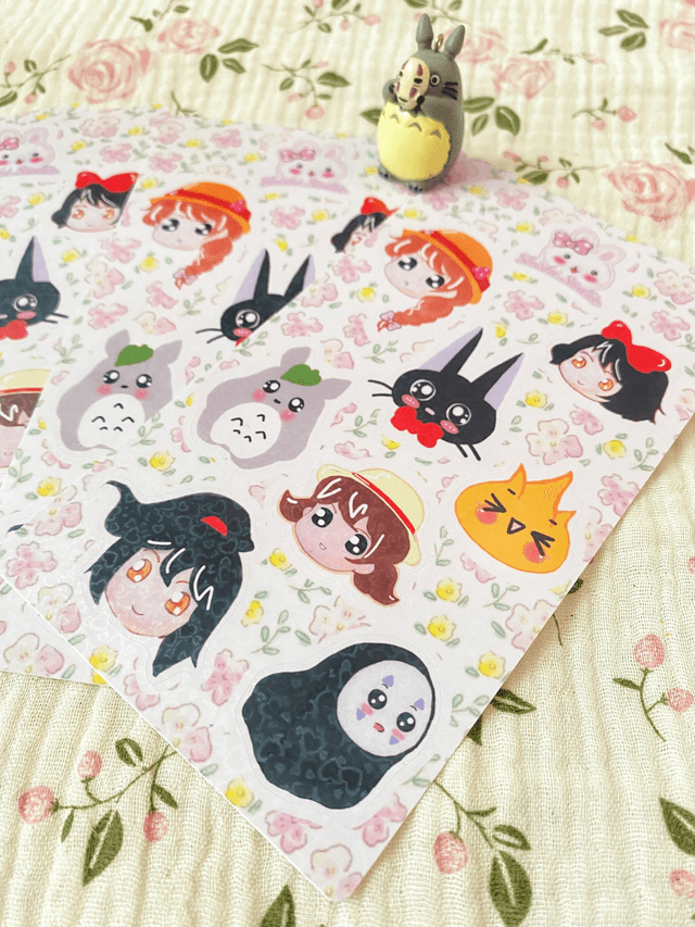 Studio Ghibli stickers sheet